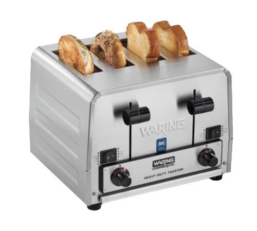 Waring Canada Commercial Toasters Each Waring WCT850 Heavy Duty Commercial Combination Switchable Bread and Bagel Toaster 4 Slice - 208V | Denson CFE