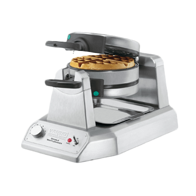 Waring Canada Commercial Waffle Makers Each Waring WW200 Double Classic Belgian Waffle Maker with Cast Aluminum Grids, 1400W | Denson CFE