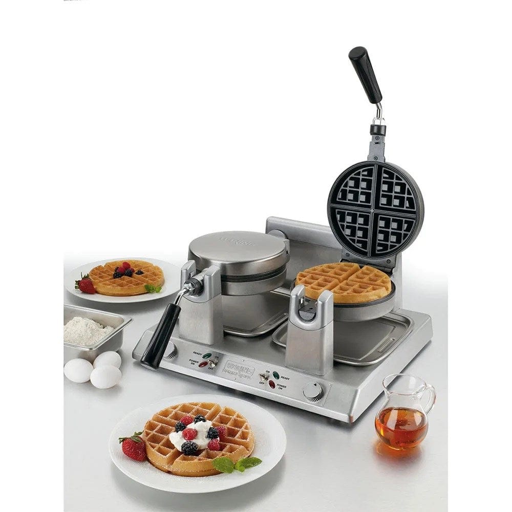 Waring Canada Commercial Waffle Makers Each Waring WW250BX Double Classic Belgian Waffle Maker w/ Cast Aluminum Grids, 2700W | Denson CFE