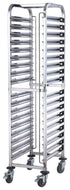 Winco Bakeware Each Winco SRK-36 Steam Table and Food Pan Rack 36-Tier Stainless Steel Mobile 21-5/8 Width | Denson CFE