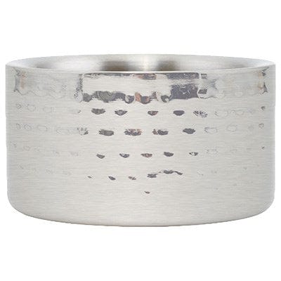 Winco Bar Supplies Each Winco DWCC-5H Double Walled Hammered Finish Stainless Steel Wine Coaster | Denson CFE