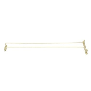 Winco Bar Supplies Each Winco GH-24 Brass Bar Glass Hanger Rack 24 Inch | Denson CFE