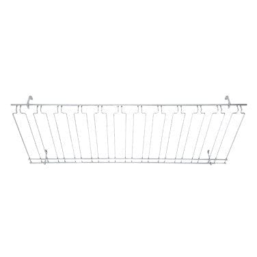 Winco Bar Supplies Each Winco GHC-1848 Overhead Glass Rack 18 x 48 x 4 with 11 Channels Chrome Plated | Denson CFE