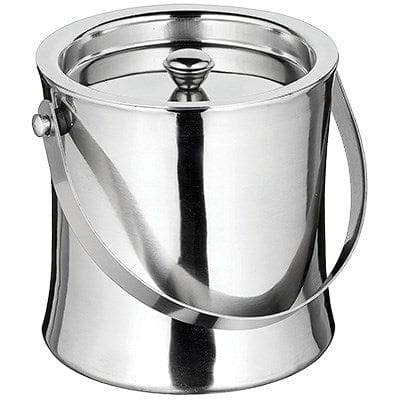 Winco Bar Supplies Each Winco ICB-60 Stainless Steel Double-Wall Ice Bucket 60 Ounce with Handle and Cover | Denson CFE