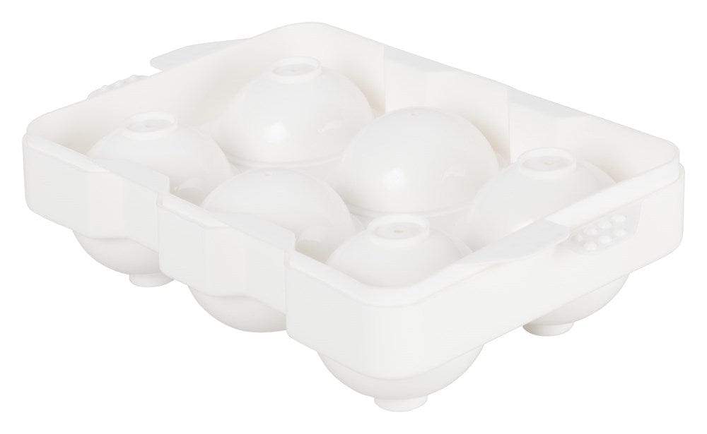 Winco Bar Supplies Each Winco ICCP-6W Ice Cube Tray 6 Compartment Spherical Ice Maker BPA Free | Denson CFE