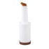 Winco Bar Supplies Each Winco PPB-2B 2 Quart Liquor and Juice Pour Bottle with Brown Spout and Lid | Denson CFE