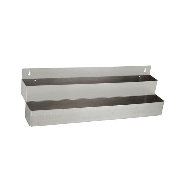 Winco Bar Supplies Each Winco SPR-32D Double Hold Speed Rail 32 Inch Stainless Steel Silver | Denson CFE