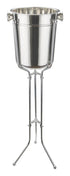 Winco Bar Supplies Each Winco WB-12FS Folding Wine Bucket Stand Stainless Steel Elegance for Restaurants and Hotels | Denson CFE