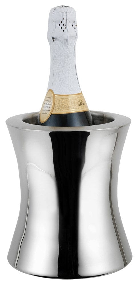 Winco Bar Supplies Each Winco WC-60 60 Ounce Stainless Steel Double Wall Insulated Wine Cooler | Denson CFE