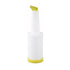 Winco Bar Supplies Each / Yellow Winco PPB-2Y 2 Quart Liquor and Juice Pour Bottle with Yellow Spout and Lid | Denson CFE