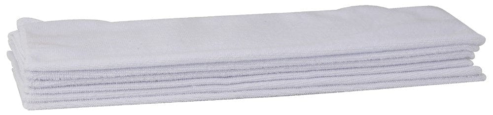 Winco Bar Supplies Pack Winco BTM-16W 16 Inch White Microfiber Bar Towels Set of Six | Denson CFE