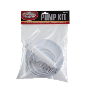 Winco Bar Supplies Set Winco PKT6 Pump Kit with Five Lids White Plastic for Sauces and Condiments | Denson CFE