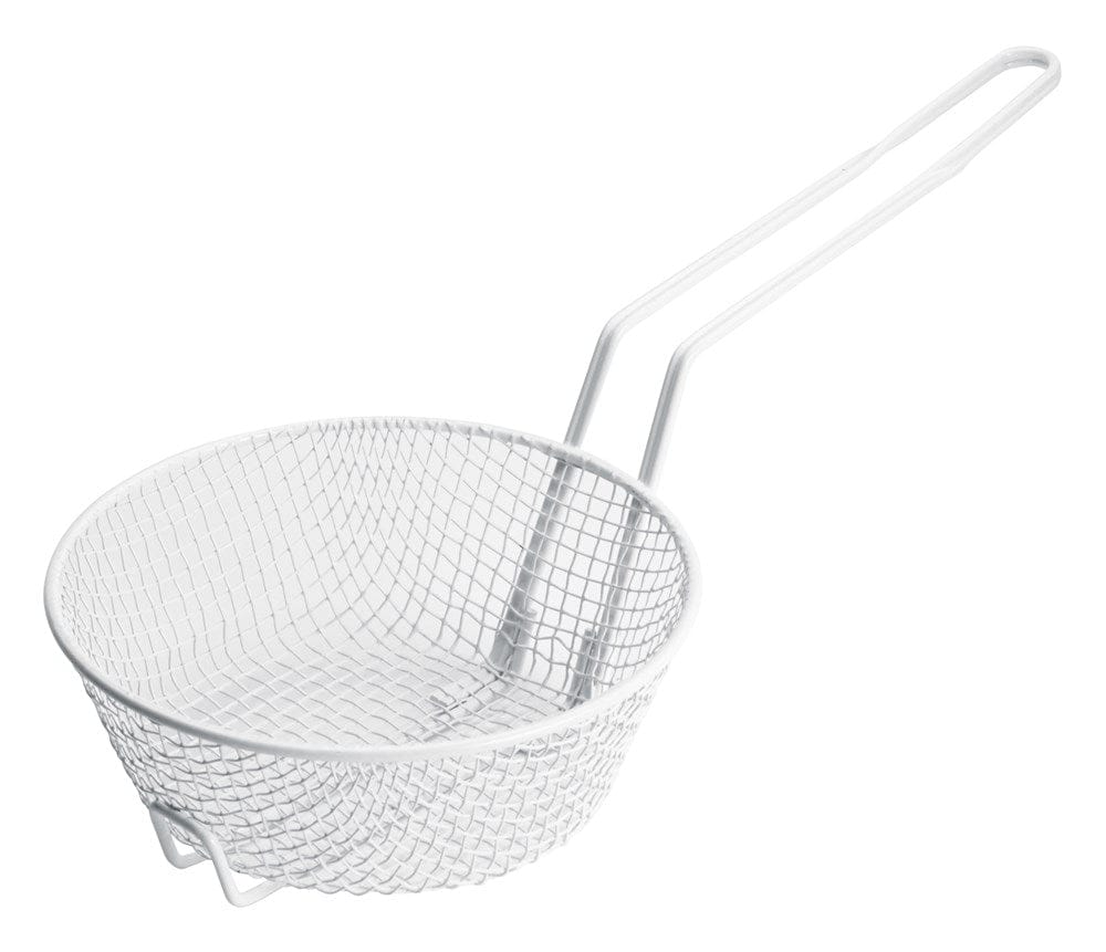 Winco Breading Basket Each Winco MSBW-08M 8 Inch Medium Mesh Breading Basket with Non-Stick Coating | Denson CFE
