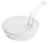 Winco Breading Basket Each Winco MSBW-12 Coarse Mesh Breading Basket 12 Inch Non Stick White Plastic Coating | Denson CFE