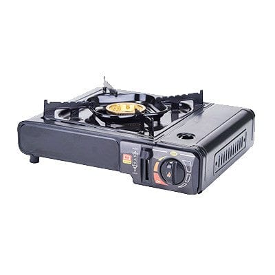 Winco Butane Stove Each / Black Winco PGS-1K Portable Gas Cooker, Black, 9500 BTUs, Brass Burner with case