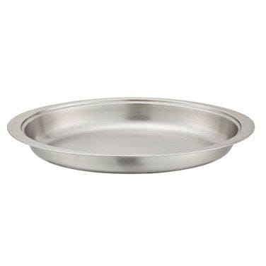 Winco Chafers & Buffetware Each Winco 202-FP Oval Stainless Steel Food Pan 6 Quart | Denson CFE