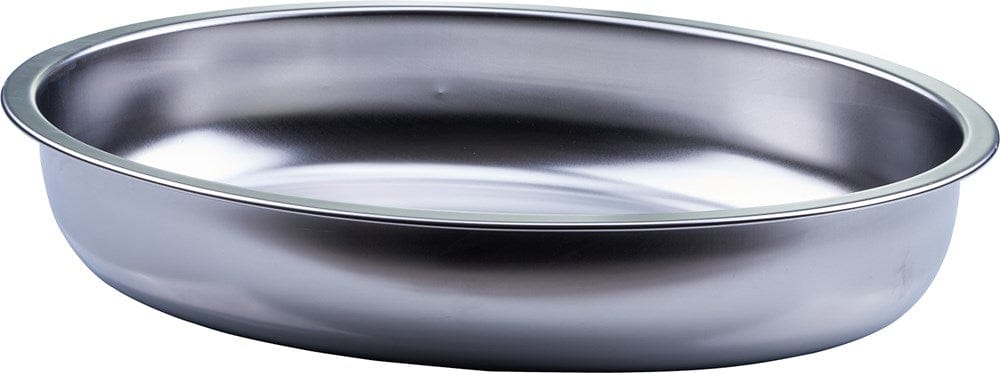 Winco Chafers & Buffetware Each Winco 603-WP Stainless Steel Oval Water Pan for Eight Quart Madison Chafer | Denson CFE