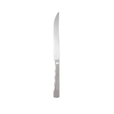 Winco Chafers & Buffetware Each Winco BW-DK8 8 Inch Stainless Steel Carving Knife with Wavy Edge and Hollow Handle | Denson CFE