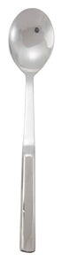 Winco Chafers & Buffetware Each Winco BW-SS1 11-3/4" Solid Serving Spoon with Hollow Handle, Stainless Steel | Denson CFE