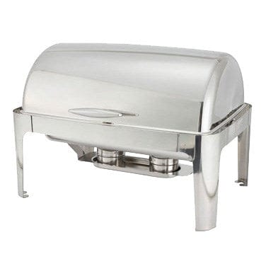 Winco Chafers & Buffetware Set Winco 601 Madison Eight Quart Full Size Roll Top Chafer | Denson CFE