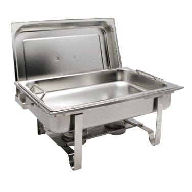 Winco Chafers & Buffetware Set Winco C-2080B Get A Grip Full Size Chafer 8 Quart Stainless Steel | Denson CFE