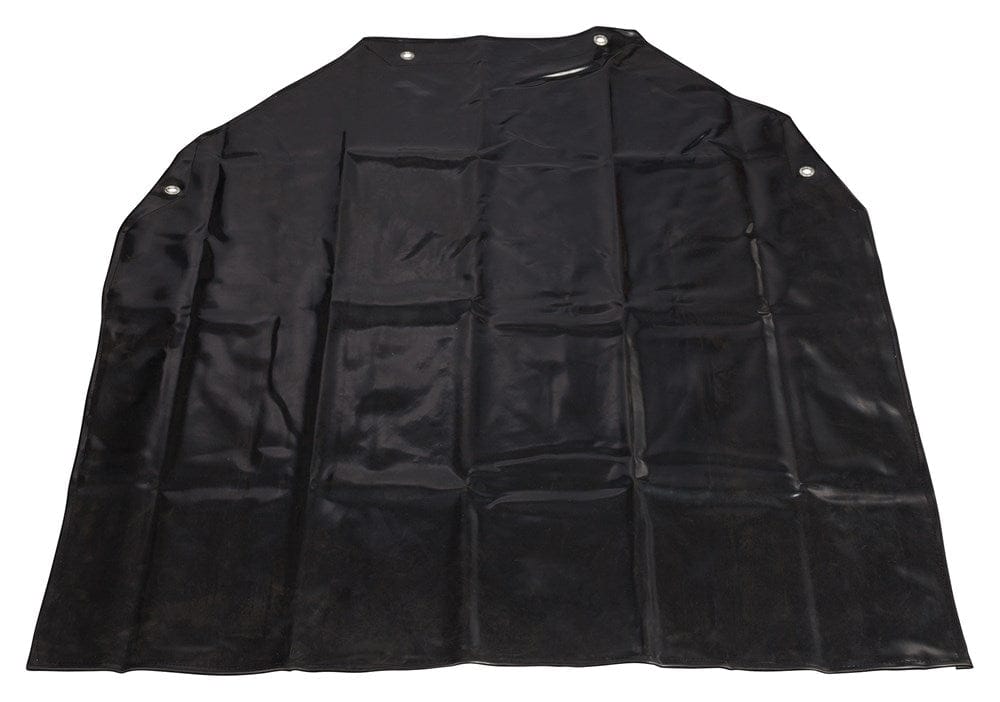 Winco Clothing & Textiles Each / Black Winco BA-LA Latex Bib Apron Black 44.5 inch L x 37 inch W | Denson CFE