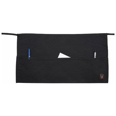 Winco Clothing & Textiles Each / Black Winco WA-1221 SignatureChef Black 3 Pocket Waist Apron 21-3/4 inches long 12-1/2 inches wide | Denson CFE