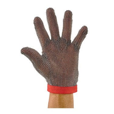Winco Clothing & Textiles Each / Red Winco PMG-1M Protective Mesh Glove Medium Reversible Cut Resistant Red | Denson CFE