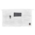 Winco Clothing & Textiles Each / White Signature Chef WA-1221 Burgundy Waist Apron with Three Pockets and Wrinkle-Resistant Fabric | Denson CFE