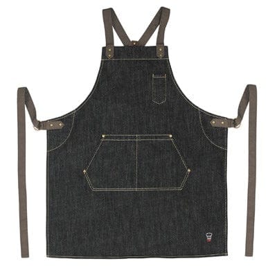 Winco Clothing & Textiles Each Winco BADN-3126 SignatureChef Bib Apron Durable Denim with Adjustable Neck Strap | Denson CFE