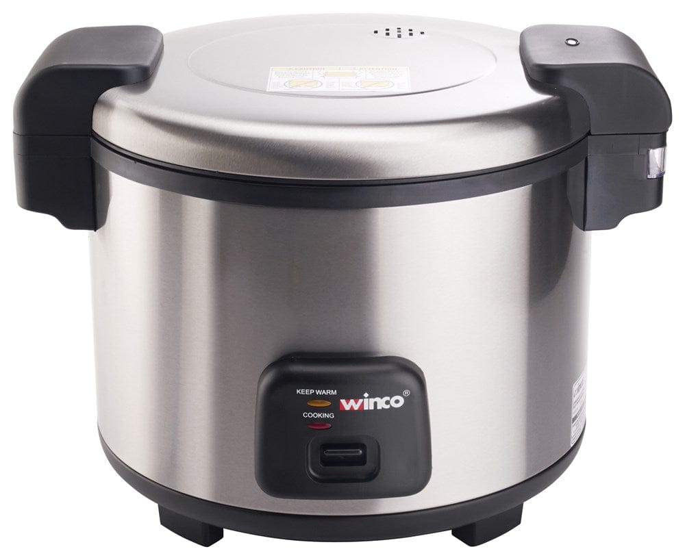 Winco Commercial Rice Cookers & Warmers SET Winco RC-S300 Rice Cooker and Warmer Electric 30 Cup Capacity Stainless Steel | Denson CFE