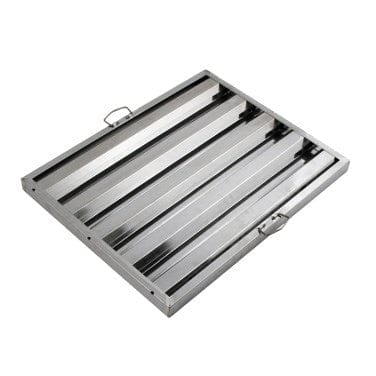 Winco Cooking Equipment Parts and Accessories Each Winco HFS-2025 Stainless Steel Vertical Hood Filter 25 Inches High 20 Inches Wide 1.5 Inches Deep | Denson CFE