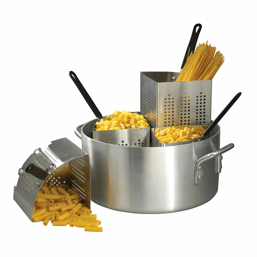 Winco Cooking Equipment Set Winco APS-20 20 Quart Pasta Cooker with Heat-Resistant Handles and Stainless Steel Insets | Denson CFE
