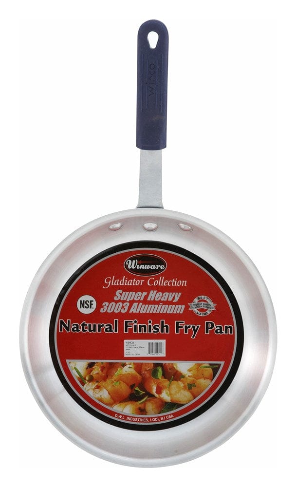 Winco Cookware Each / Red Winco AFP-8A-H, 8-Inch Fry Pan with Red Silicone Sleeve, NSF