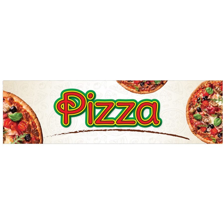 Winco Countertop Equipment Each Winco EDM-2PZS Pizza Sign for EDM-2 Translucent Plastic Display 5-3/4 Inches Tall | Denson CFE