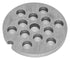 Winco Countertop Equipment Each Winco MG-1038 Grinder Plate for MG-10, #10, 3/8"(10mm), Iron