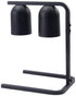 Winco Countertop Equipment Set / Black Winco EHL 3C Electric Heat Lamp with Steel Base and Aluminium Light Hood Two 250 Watt Bulbs Black | Denson CFE