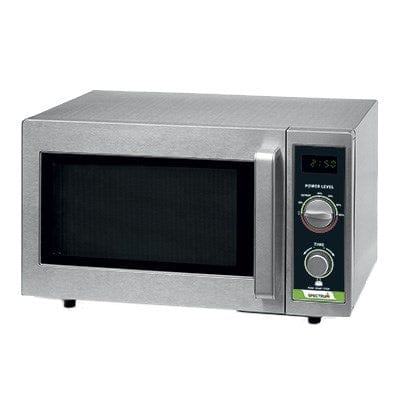 Winco Countertop Equipment Set Winco EMW-1000SD Spectrum Commercial Stainless Steel Dial Control Microwave 1000 Watts | Denson CFE