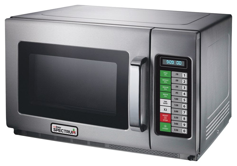 Winco Countertop Equipment Set Winco EMW-1000ST Spectrum Commercial Stainless Steel Touch Control Microwave 1.2 Cubic Feet 1800 Watts | Denson CFE