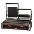 Winco Countertop Equipment Set Winco EPG-2 Panini Grill, Double, 9" Ribbed Plates, 120V