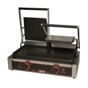 Winco Countertop Equipment Set Winco ESG-2 Electric Double Sandwich Grill with 9 Inch Flat Plates 120 Volt | Denson CFE