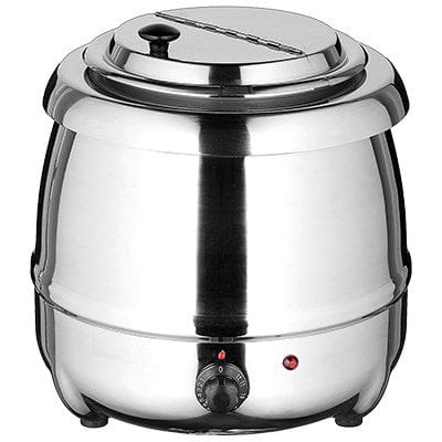 Winco Countertop Equipment Set Winco ESW-70 Stainless Steel Electric Soup Warmer 10 Quart | Denson CFE
