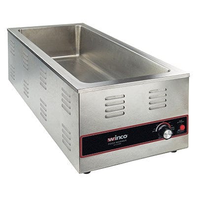 Winco Countertop Equipment Set Winco FW-L600 Electric Food Warmer 1500 Watts 4/3 Size Stainless Steel Countertop | Denson CFE
