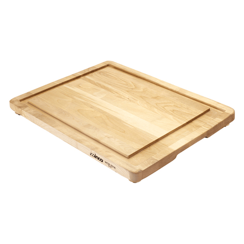 Winco Cutting Boards & Accessories Each Winco WCB-2016 Premium Wooden Carving Board with Integrated Channel and Non-Skid Rubber Feet | Denson CFE