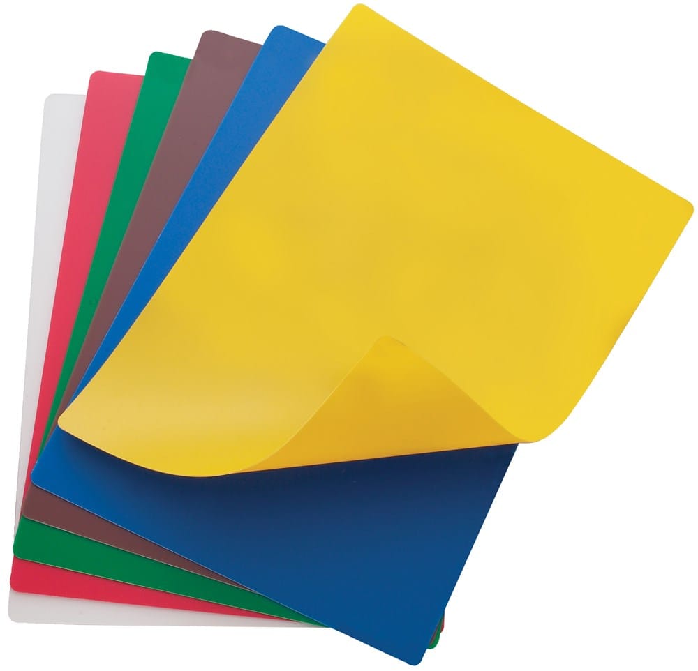 Winco Cutting Boards & Accessories Set Winco CBF-1824 Cutting Mat Set - 24 x 18 in, Color Coded BPA Free Polyethylene | Denson CFE