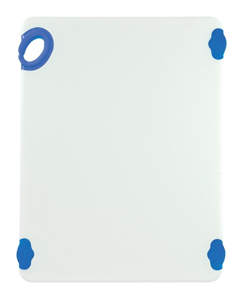 Winco Cutting Boards Each / Blue Winco CBN-1520BU STATIKBOARD Cutting Board 15 x 20 x 1/2 Blue with Rubber Grip Hook | Denson CFE