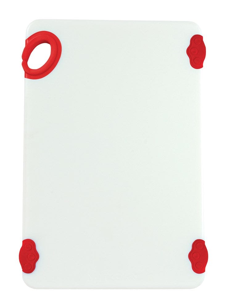 Winco Cutting Boards Each / Red Winco CBN-1218RD STATIKBoard Red Cutting Board with Hook 12 inch x 18 inch x 1/2 inch | Denson CFE