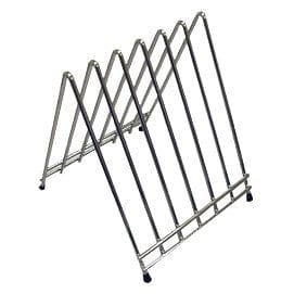 Winco Cutting Boards Each Winco CB-6L Six Slot Chrome Plated Cutting Board Rack | Denson CFE