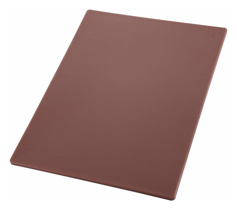 Winco Cutting Boards Each Winco CBBN-1218 Brown Polyethylene Plastic Cutting Board 12 x 18 x 0.5 Inch | Denson CFE