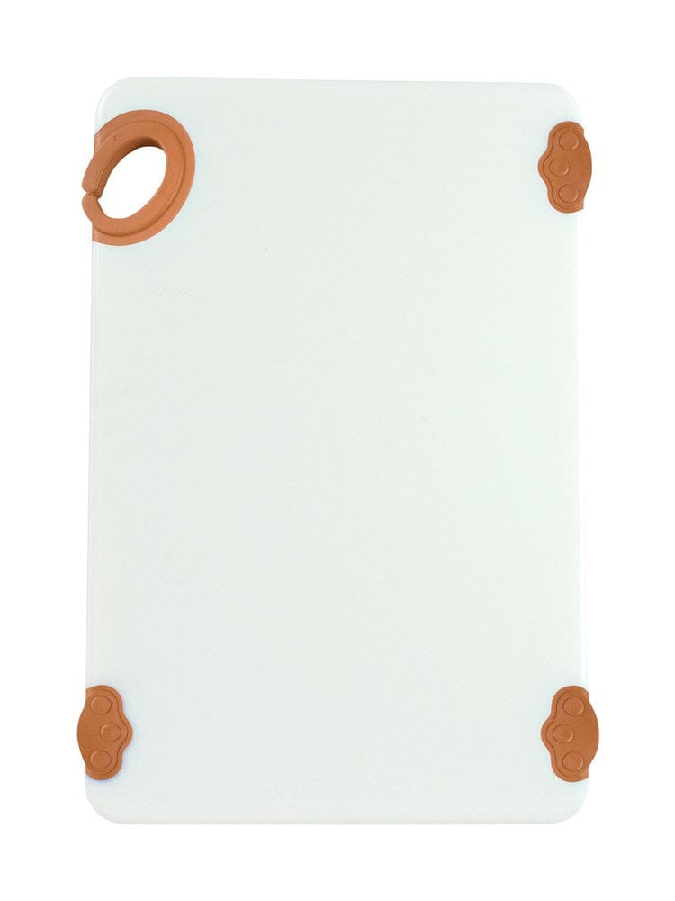 Winco Cutting Boards Each Winco CBN-1218BN STATIKBOARD Cutting Board with Hook 12 Inch by 18 Inch Brown | Denson CFE